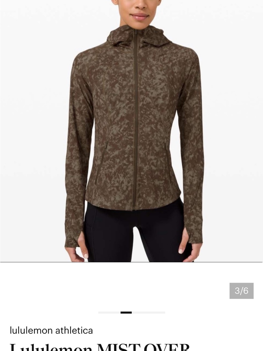 lululemon athletica Olive Mist Zip Hoodie
